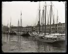 Fishing Schooners Docked T Wharf Boston